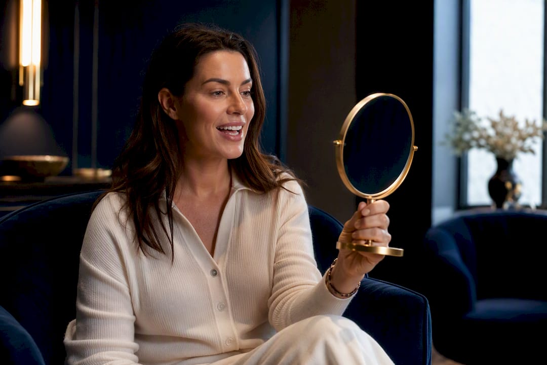 Patient speaking while wearing trial smile